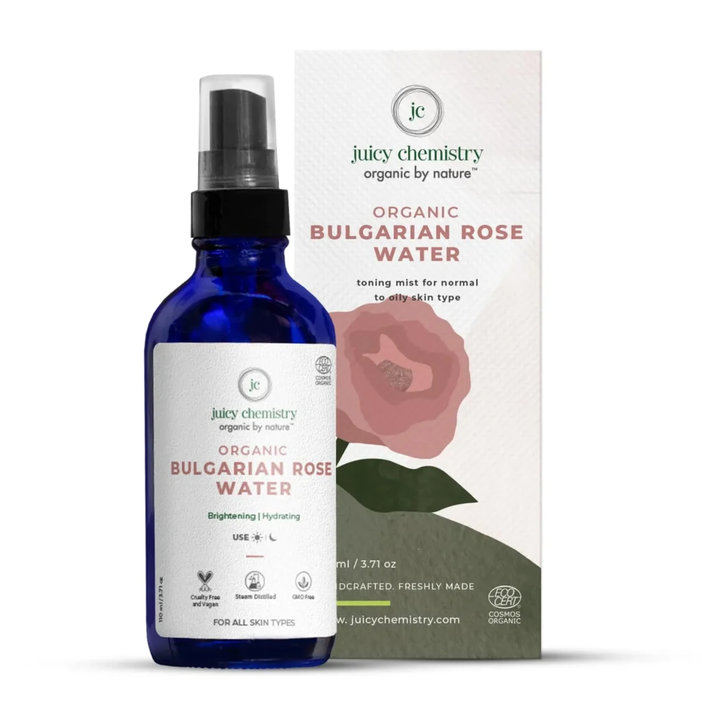 Juicy Chemistry Organic Rose Water (Hydrosol),
