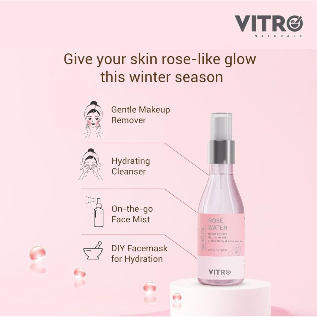 Vitro 100% Natural Rose Water Face Toner