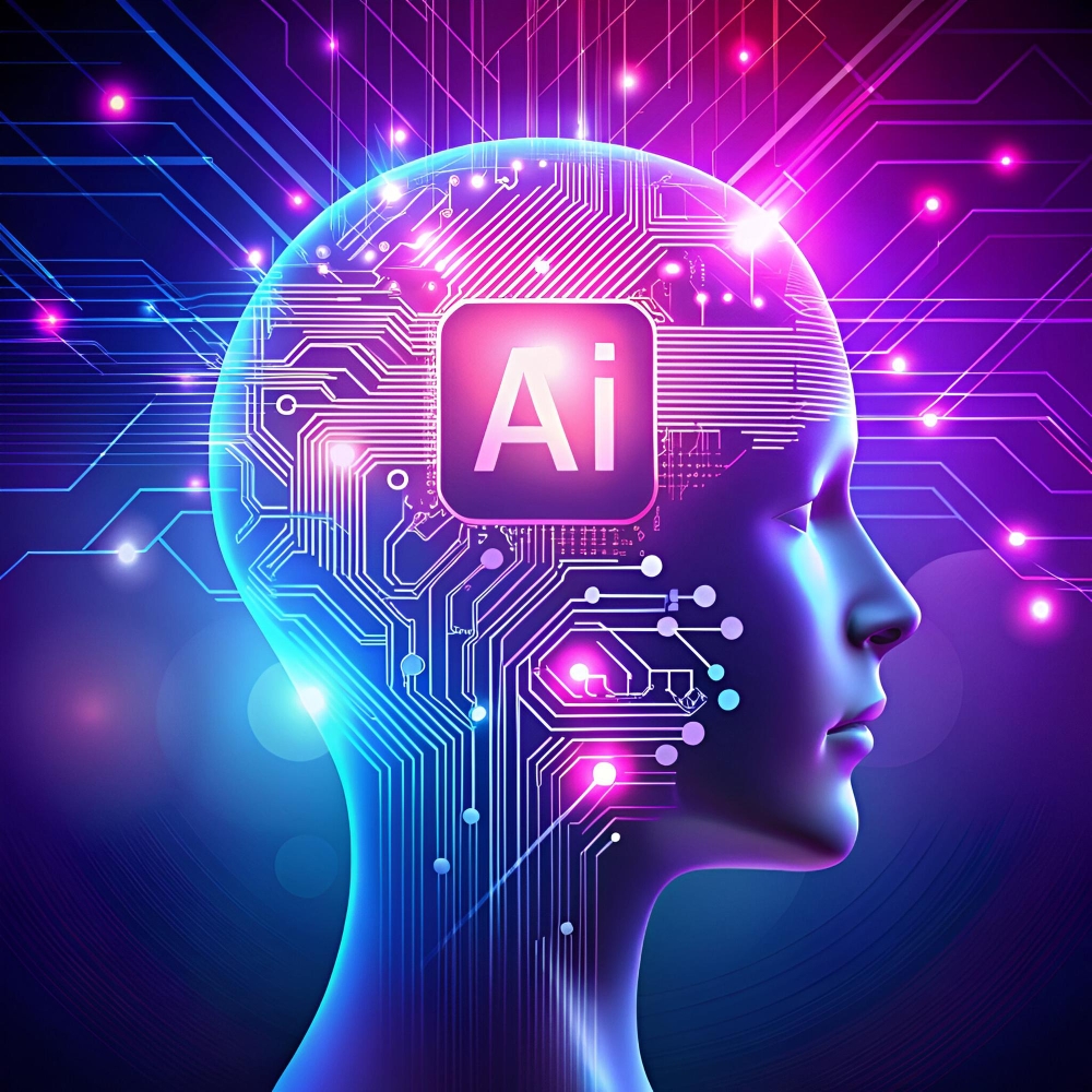 Artificial Intelligence Concept – A Futuristic Representation of AI-powered Technology and Machine Learning
