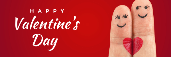 Red Happy Valentine’s Day Greeting